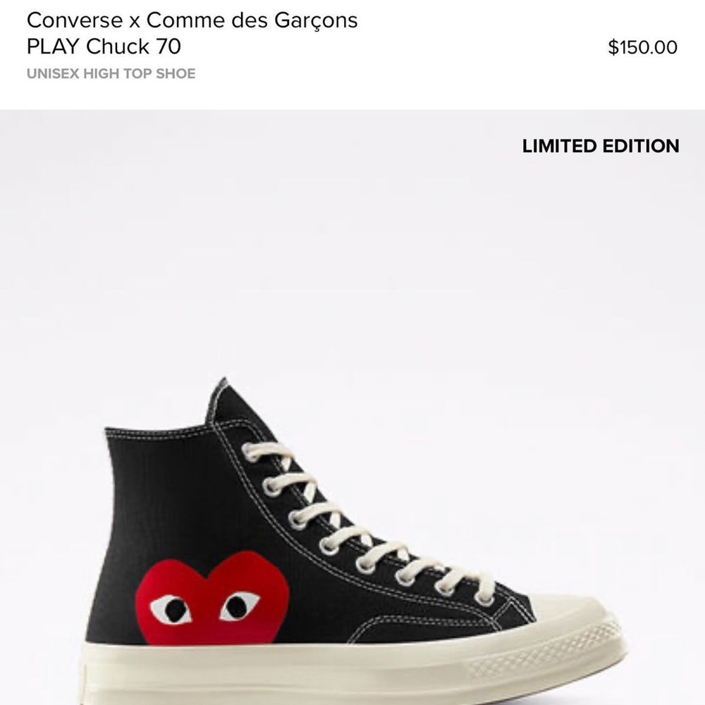 Converse x Comme des Garçons
PLAY Chuck 70